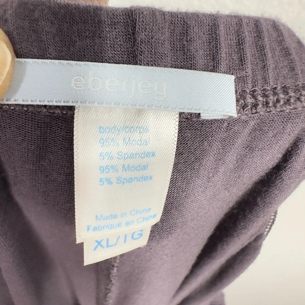 Eberjey Pajama‎ Pants Womens XL Purple Modal Sleepwear Relaxed Flowy Lounge Cozy
